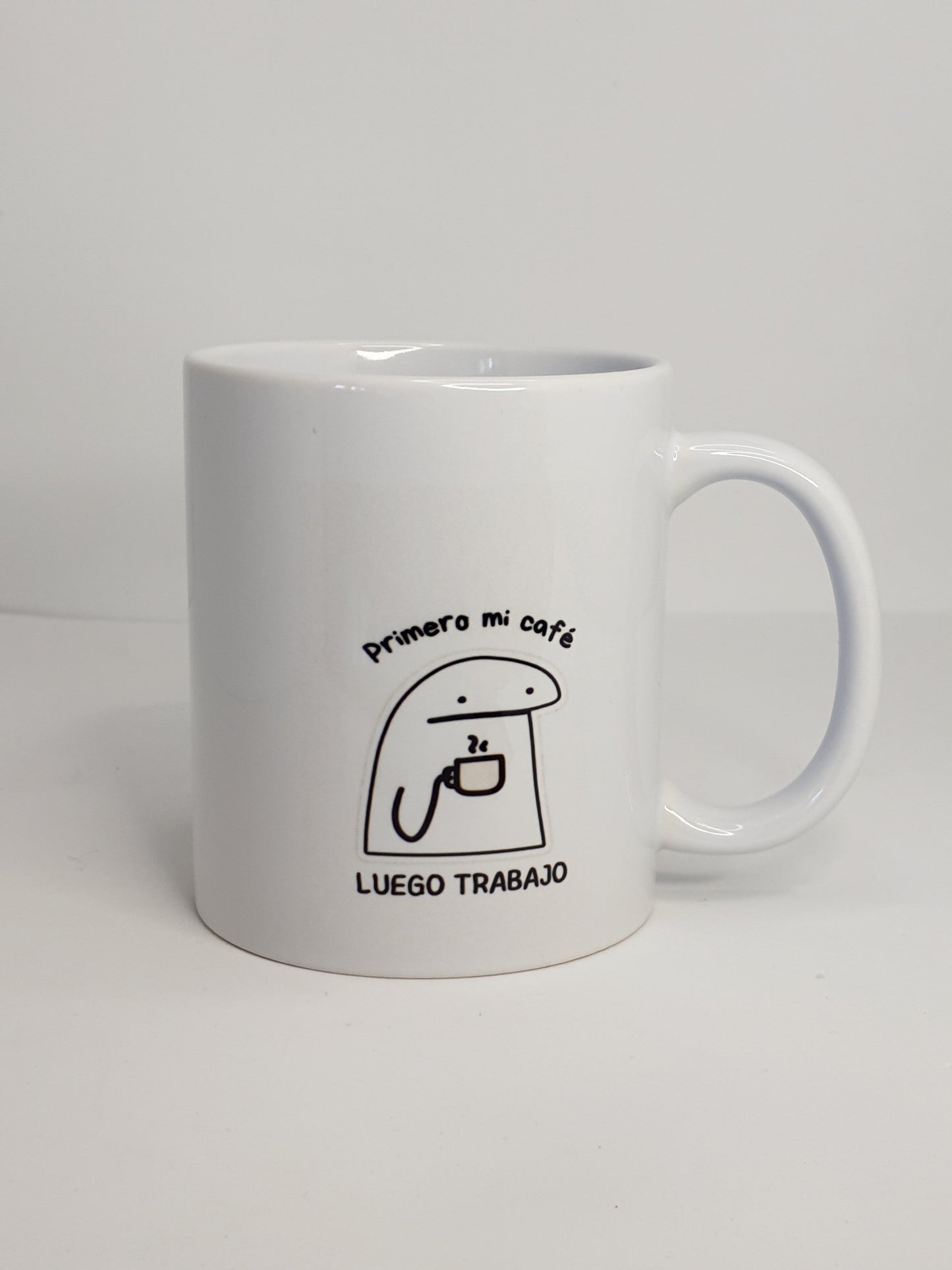 Taza divertida (Llegué tarde porque no quería venir)