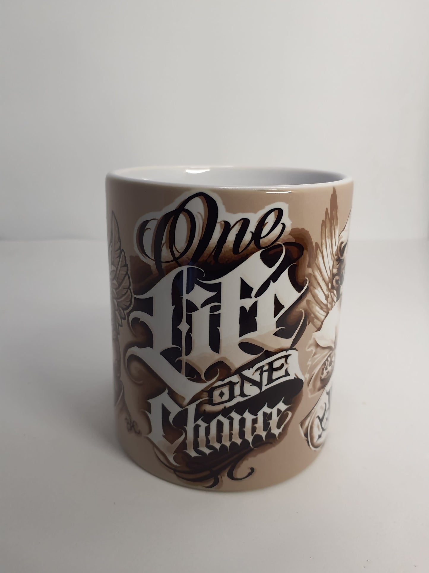 Taza Tattoo One Life One Chance